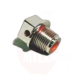 Kunststoffkappe 1/2 VK chrom, mit Innengewinde zum Öffnen