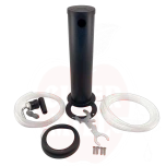 Hanajalustasarja Single Tap Black Phantom duotight lyhyellä varrella ja mustalla kahvalla (ilman hanaa)