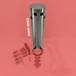 Font quadruple tap stainless steel