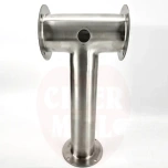 T-liitin yksinkertainen 76mm Modular 76 Series ruostumaton teräs