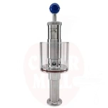 Rõhuklapp 1.5" TC vertikaalne manomeetriga