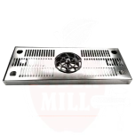 Abtropfschale 460x180mm mit Glasspüler Edelstahl