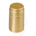 Heat shrink capsule Ø31x55mm golden, 100pcs