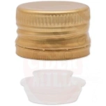 Metal Cap 31.5x24mm Gold with Adapter, 100pcs