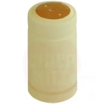 Heat shrink capsule Ø31x60mm light yellow, 100pcs