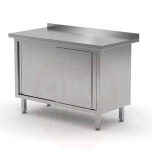 Wall table cabinet with sliding doors – welded, HENDI, Profi Line, 1400x600x(H)850mm