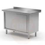 Wall table cabinet with sliding doors – welded, HENDI, Profi Line, 1200x600x(H)850mm