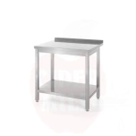 Wall table with shelf – bolted, depth 600 mm, HENDI, Profi Line, 800x600x(H)850mm