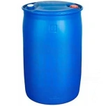 Plastic container 220l with food certificate, 2 caps