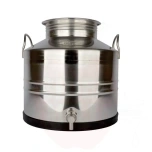 Stainless steel barrel 30l, TIG welded