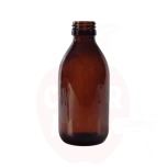 Apteek stiklinis buteliukas 250ml, rudas 28mm kamšteliui
