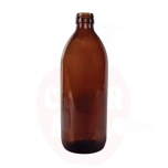 Apteek-Glasflasche 500 ml, braun für 28-mm-Verschluss