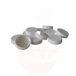 Plastkork, 38 mm, valge kleebisega