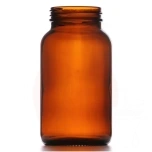 Klaaspudel 250ml pruun, 48mm korgile