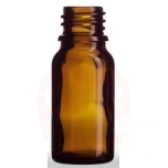 Round brown transparent glass bottle 5ml, neck size 18/410