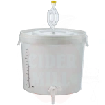 Fermentation vessel 16L with tap, airlock and measuring strip EC16000