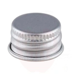 Metal cap 18mm GL18, silver
