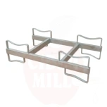 Metallstend tammevaadile, 126×70×34 cm, roostevaba