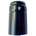 Heat shrink capsule 30.5×50 mm, black glossy, with tear strip 100pcs