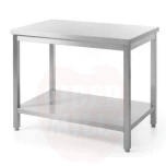 Central table with shelf – bolted, depth 600 mm, HENDI, Profi Line, 1600x600x(H)850mm