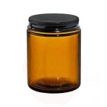 Lasipurkki 150 ml, ruskea korkilla