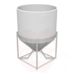 Tank 1300l open natural color with drain 2 + stand