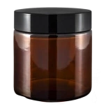 Klaaspurk 100ml, pruun korgiga