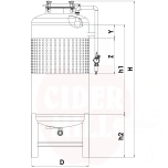 Survemahuti 300L veesärgiga, roostevaba