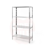 Hylly 1000x400x1800(mm), ruostumatonta terästä, kokoontaitettava