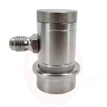 Pikaliitin kuulalukituksella MFL-kierteellä (harmaa/kaasu), ruostumaton teräs