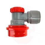 Ühendus DuoTight 9,5mm (3.8") ball-lock liitmikuga, hall + punane