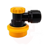 Ühendus DuoTight 8mm ball-lock liide, must + kollane