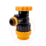 Ühendus voolu reg. POK DuoTight 8mm ball-lock liitmikuga, must + kollane