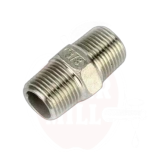 Nippa 3/8" BSP, ruostumaton teräs