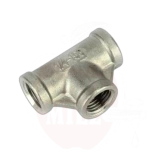 1/4" BSP Equal Tee, stainless steel