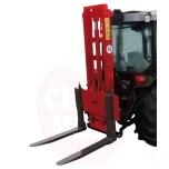 Hydraulinen haarukkanostin traktoriin, taakse asennettava