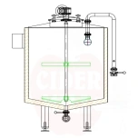 Segumikser 1000L isobaarne, roostevaba