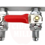 Förgreningssamlare för gaslinje med MFL-gänga, 4 utgångar