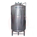 Clarification tank 300l with cooling jacket, closed, stainless steel