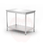 Central table with shelf – bolted, depth 600 mm, HENDI, Profi Line, 1000x600x(H)850mm