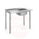 Laud, Laadimis nõudepesumasinatele koos valamuga - polditud, Kitchen Line, HENDI, 1000x600x(H)850mm