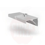 Seinale paigaldatav väljatõmbekollektor, nurga all, Profi Line, LED-valgustusega, HENDI, 1200x700x(H)450mm