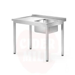 Sink table – bolted, depth 700 mm, HENDI, Profi Line, 1000x700x(H)850mm