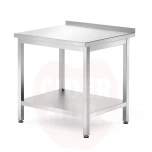 Wall table with a shelf – bolted, depth 700 mm, HENDI, Profi Line, 800x700x(H)850mm