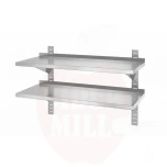 Riiul, Kahekordne seina, reguleeritav, 2 klambriga, 1000x400x600 mm, HENDI, 1000x400x(H)600mm