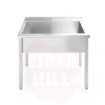 Laud, ühe pesukohaga, ilma pritsmeplaadita - poltidega, sügavus 600 mm, Budget Line, HENDI, 800x600x(H)850mm