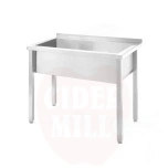 Laud, Ühe pesuvanniga, keevitatud, Kitchen Line, HENDI, 1000x600x(H)850mm