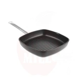 Pannu, ammattimainen, Grill - ridged surface Titanium, 550x290x, HENDI, (H)55mm