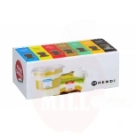 Food safety daily reusable labels for each day of the week with dispenser, 240x80x, HENDI, (H)100mm