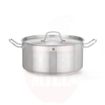 Madal pott – kaanega, HENDI, 12L, ⌀320x(H)150mm